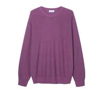 Diana Studio - Girocollo in maglia Perlata, Uomo, 100% Cotone, Maniche lunghe, Regular Fit, Viola, Taglia XL