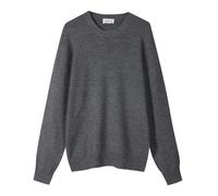 Diana Studio Girocollo in Misto Lana Pullover, Dark Grey, XL Uomo