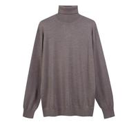 Diana Studio - Maglione Collo Alto Basico Beige Uomo, 100% Lana Merino, Tinta Unita, Maniche Lunghe, Taglia XXL, Regular Fit