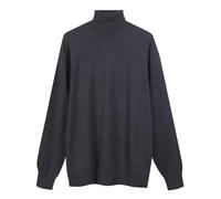 Diana Studio - Maglione Collo Alto Basico Grigio, Uomo, 100% Lana Merino, Tinta Unita, Maniche Lunghe, Taglia XXL, Regular Fit