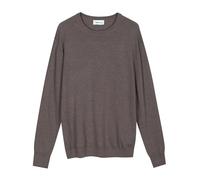 Diana Studio - Maglione Girocollo basico Beige Uomo, 100% Lana Merino, tinta unita, maniche lunghe, Taglia L, Regular Fit