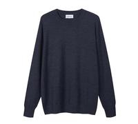 Diana Studio - Maglione Girocollo Basico Grigio, Uomo, 100% Lana Merino, Tinta Unita, Maniche Lunghe, Taglia S, Regular Fit