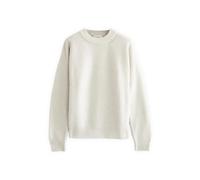 Diana Studio - Maglione Girocollo in Lana Bianco Perla, Uomo, maniche lunghe, Taglia S, Regular Fit