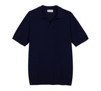Diana Studio Polo in Cotone Fresco Senza botttoni, Blue Navy, XL Uomo
