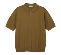 Diana Studio, Polo Rasata in Maglia - Uomo, 100% Cotone, Maniche corte, Casual Fit, Verde Military, XL