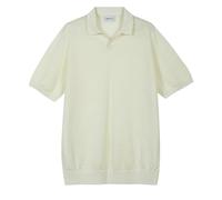 Diana Studio - Polo Senza Bottoni in 100% Lino Maglia, Uomo, Bianco, Taglia XL