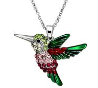 DianaL Boutique Beautiful Hummingbird Ciondolo e Collana 43,2 cm Catena