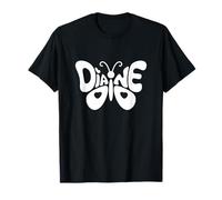 Diane Butterfly - Personalizzato Carino Nome Word Art Maglietta