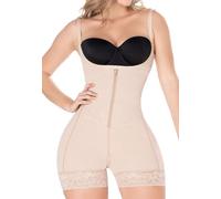DIANE & GEORDI 2396, body modellante da donna a metà coscia - Beige - 6/XL/Vita 40/43