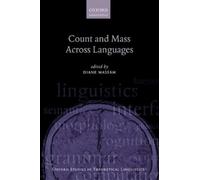 Diane Massam Count and Mass Across Languages (Tascabile)