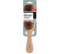 Diane solido rinforzato cinghiale e setole in nylon, ondulato curvo mens spazzola con manico, d1004