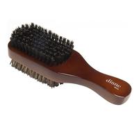 Diane - Spazzola per barba a doppia faccia da 17,8 cm, 8 file, per capelli ondulati, lisci, spessi e folti, per uomo, marrone e nero