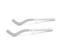 Dianhydro 2 Pz MENSOLE FILETTATE Piatte SCHIACCIATE per RADIATORI in Alluminio 7 x 190 mm