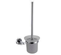 DianHydro Diosa Porta scopino a parete in metallo cromo e vetro accessori bagno