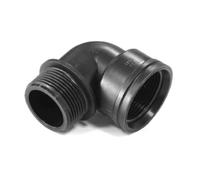 Dianhydro Gomito A 90 Gradi FILETTATO in PP 1" 1/4