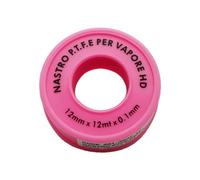 Dianhydro Nastro PTFE per Vapore Rosa H 12 mm x 12 m x 0,1 mm
