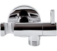 DianHydro - RUBINETTO D'ARRESTO MINIMAL CON SUPPORTO DOCCIA - Cromo