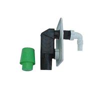 Dianhydro Sifone per Lavatrice a Incasso con placca Bianca 40mm, Multicolore, Standard