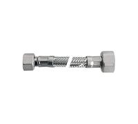 Dianhydro Tubazione in Acciaio Inossidabile Argento da 15 cm con Guarnizione FF 3/8x1/2 per Ferramenta