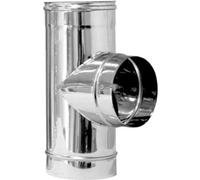 Tee in acciaio a 90° per canne fumarie 120mm