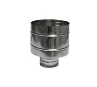 DIANKAMIN 412-476-250 Terminale in Acciaio a Botte per canne fumarie 250mm, Multicolore