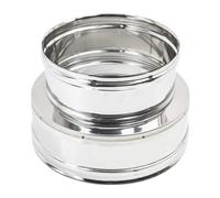 DIANKAMIN Raccordo Doppia Parete Mono Mono 100F x 100M/150F