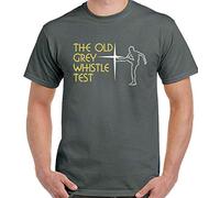 DIANNAO The Old Grey Whistle Test T-Shirt Mens Retro Music Programme 70'S 80'S Show Dark Grey L