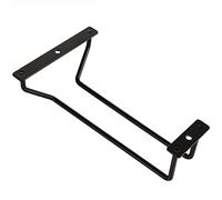 Dianoo 18 cm nero vino vetro rack sotto gabinetto, appeso calici supporto per bar sala da pranzo 1 fila