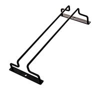 Dianoo 27,5 cm Nero Wine Glass Rack sotto il Gabinetto, Bicchieri di vino Storage Hanger, Hanging Stemware Rack per Bar Sala da pranzo, 1 fila