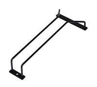 Dianoo Porta Bicchiere Di Vino, Rack Per Calici, Porta Bicchiere Da Vino E Champagne Sotto Armadio Con Viti 27cm 1 Fila Nero