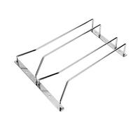 Dianoo Portabicchieri Sotto Gabinetto Sospensione Rack Porta Calici Di Vino Titolare Con Viti Finitura Cromata 24cm 2 Righe