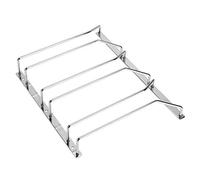 Dianoo Portabicchieri Sotto Gabinetto Sospensione Rack Porta Calici Di Vino Titolare Con Viti Finitura Cromata 24cm 3 Righe