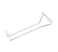 Dianoo Supporto per bicchiere da vino sotto l'armadietto, in acciaio inossidabile 304, portabicchieri da vino, portabicchieri da piede, per bar, cucina, 30 cm, 1 fila