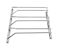 Dianoo Wine Glass Rack Under Cabinet Hanging Wire Stemware Rack Holder With Screws Chrome Finish 27cm 3 Rows