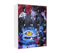DianShao Kpop Calendario dell'Avvento 2025 - Set portachiavi Huntrix 2D, Figurine Rumi Mira Zoey Jinu Saja Boys, K POP Hunters Calendario per bambini, De-Demon Hunter Natale
