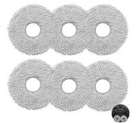 DianSung 6 panni per Xiaomi X20, per Dreame L20 Ultra, L10s Pro Gen 2, L30 Ultra, X20 Pro, L10 Ultra, L10s Ultra, L10 Prime, accessori per aspirapolvere robot, panni in microfibra, panni lavabili
