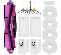 DianSung Accessori di ricambio per Eureka J12 Ultra, per Midea V12 aspirapolvere, Spazzola a Rullo, 4 Panni, 2 sacchetti di polvere, 4 spazzole laterali, 2 filtro, 1 spazzola