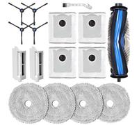 DianSung Accessori per Ecovacs Deebot Mini ricambio aspirapolvere,1 spazzola principale, 4 Panni per mocio, 2 filtri, 4 sacchetti per la polvere, 4 spazzole laterali