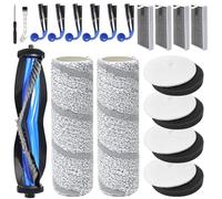 DianSung Accessori per Ecovacs Deebot X11 OmniCyclone parte di ricambio per aspirapolvere, 1 spazzola principale, 2 rotoli di panni, 4 filtri in cotone, 6 spazzole laterali, 4 filtri