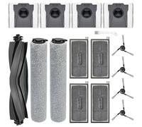 DianSung Accessori per MOVA S70 Roller/S70 Ultra Roller/S70 Pro Roller/S70 ricambio aspirapolvere,1 spazzola principale, 2 rotoli di panni, 4 sacchetti la polvere, 4 HEPA filtri, 4 spazzole laterali