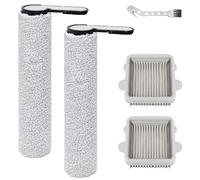 DianSung Accessori per spazzole a rullo per Roborock F25, F25 ACE, F25 RT,F25 LT,F25 ALT,F25 GT,F25 XT,F25 ACE Combo,F25 Combo,F25 BX aspirapolvere, pezzi di ricambio,2 spazzole a rullo+2 filtri HEPA