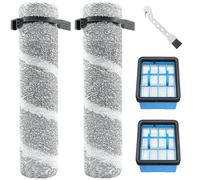 DianSung Parti di ricambio per Bissell CrossWave OmniForce Edge 4076, 4087, 4000, 4006, 4007, 4008, 4017, 3912, 3999 aspirapolvere, set di accessori 2 Rulli per spazzole + 2 Filtri