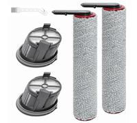 DianSung Spazzola a rullo di ricambio per Mova X4 Pro / X4 Plus accessori Aspirapolvere a umido e a secco, 2 rotoli di spazzole + 2 Filtro di ricambio + 1 spazzola di pulizia