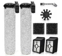 DianSung Spazzola a rullo +Filtro per Rowenta X-Clean 2/X-Clean 4 Ricambio | Accessori, 2 spazzole a rullo + 2 Filtro di ricambio + 1 spazzole laterali + 1 spazzola di pulizia