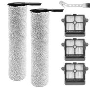 DianSung Spazzole Rullo + filtro per Tineco Floor One S7 Steam aspirapolvere per liquidi e asciutti Parti di ricambio, set di accessori 2 Rulli per spazzole + 3 Filtri + 1 Spazzola pulizia