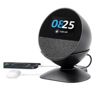 Dianves Supporto per Echo Spot (versione 2024) e Homepod Mini, supporto regolabile per smartphone e altro, con porte di ricarica USB-C e USB-A, base girevole a 280 gradi e cuscinetto in silicone
