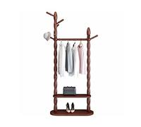 DIANXI Appendiabiti Robusto Home Appendiabiti multifunzionale Camera da letto pavimento Semplice soggiorno nordico Scarpiera Doppia asta(80 * 30 * 180cm)