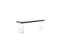 DIANXI Panca da Divano Ottomana Panca lunga in acrilico in legno massello stile retrò, ingresso for la casa, camera da letto, soggiorno, sala tè(140x35x44cm)