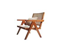 DIANXI Sedia da Camera da Letto Sedia da pranzo creativa B& Hotel, stile scandinavo, for la casa, con schienale in rattan, sgabello, semplice, for soggiorno, balcone, sedia for il tempo libero