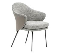 DIANXI Sedia da Camera da Letto Sedia da pranzo in cotone e lino, leggera, di lusso, for la casa, piccola, sedia negoziazione minimalista